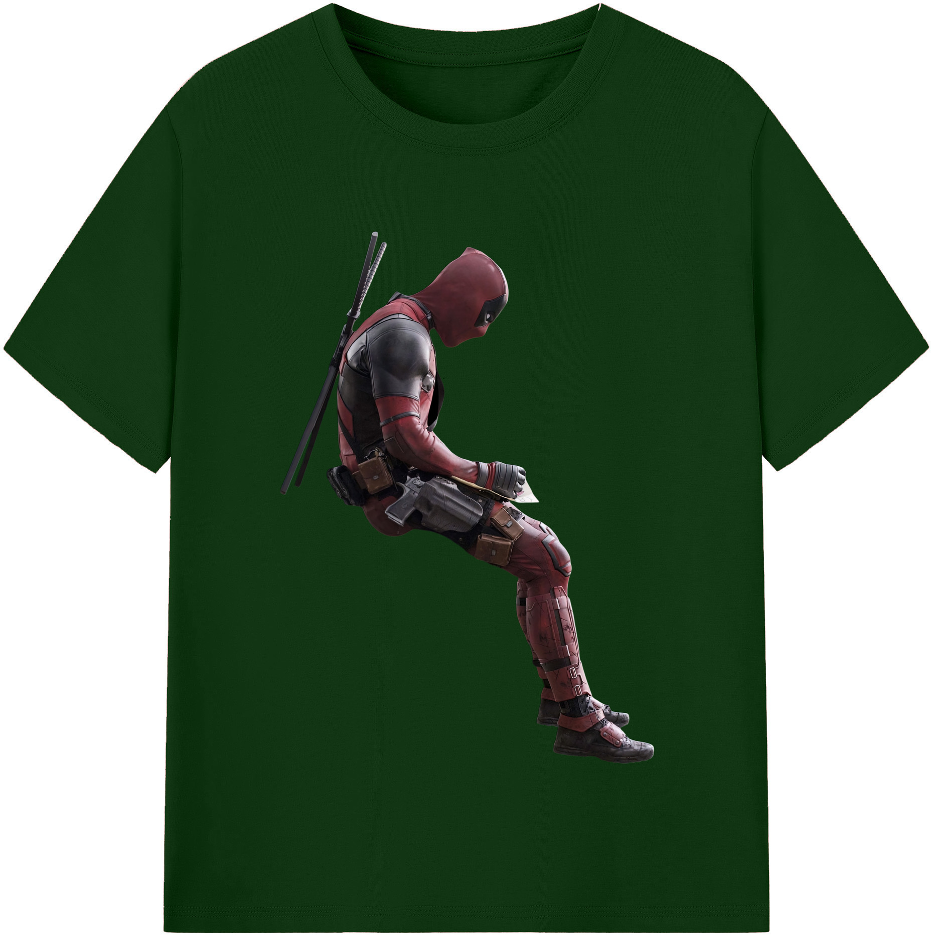 （画像用） Deadpool デッドプール 綿100％半袖Tシャツ（フロントプリント）